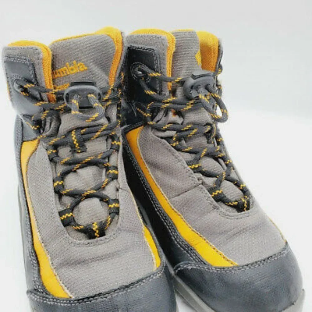 Columbia Youth Omni Grip Yellow‎ Gray Hiking Shoes